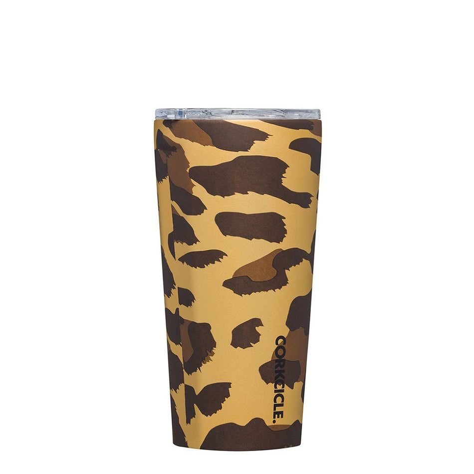 CORKCICLE Stainless Steel Insulated Luxe Tumbler 16oz (475ml) - Leopard **CLEARANCE**