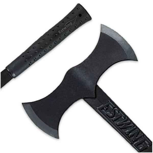 Estwing BLACK EAGLE Double Bit Axe - Nylon Vinyl Shock Reduction Grip