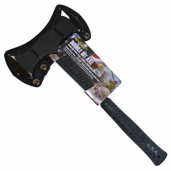 Estwing BLACK EAGLE Double Bit Axe - Nylon Vinyl Shock Reduction Grip