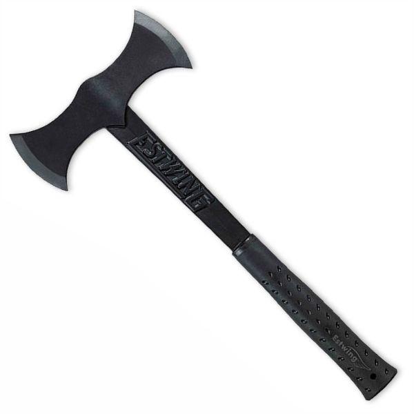 Estwing BLACK EAGLE Double Bit Axe - Nylon Vinyl Shock Reduction Grip