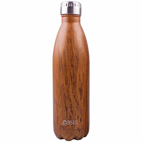 Oasis | Stainless Insulated Drink Bottle 750ml - Teak