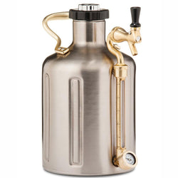 GROWLERWERKS uKeg 128oz Beer Keg, Stainless Steel