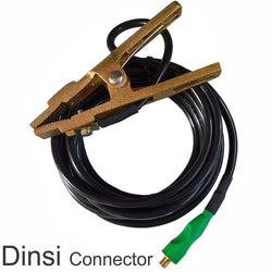 KEZTEK WELDBrush Earth Cable Lead 3.5m - Assembled - Includes Earth Clamp - with Dinsi or DX Connector