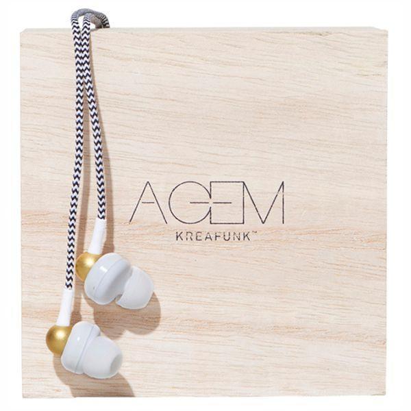 KREAFUNK Agem Earphones - White **Limited Stock**