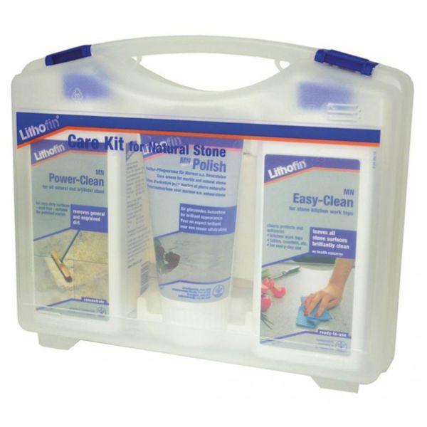 LITHOFIN MN Care Kit PE for benchtops - Easy-Clean, Power-Clean, Polis