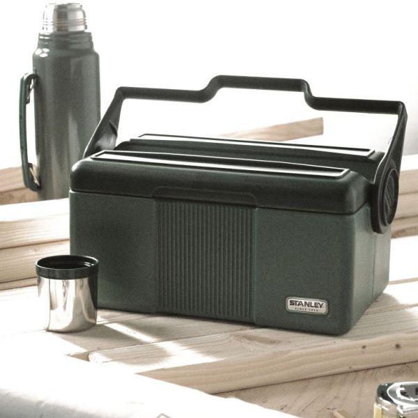 STANLEY | Classic COMBO PACK Vacuum Flask & Cooler - Hammertone Green