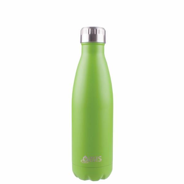 OASIS Drink Bottle 500ml Stainless Insulated - Matte Greenery **CLEARA