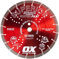 OX MPSS SUPERIOR SUPER FAST Segmented Turbo Diamond Blade