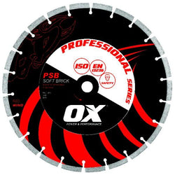 OX Pro PSB Soft Brick/Block Segmented Diamond Blade - Brick Saw