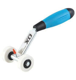 OX Pro Poly Wheel Bricklaying Roller Raker
