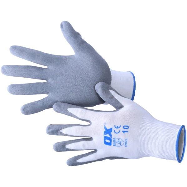 OX Safety Nitrile Gloves - Nylon Lined - Pair