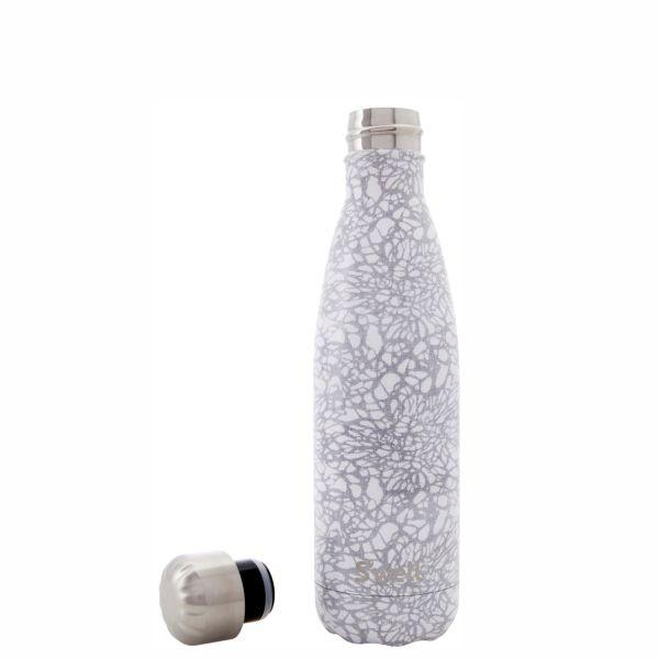 S'Well | Insulated Bottle MONOCHROME Collection 500ml - White Lace
