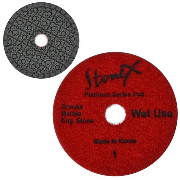 STONEX 3 Step Dark Face Polishing Pad - Platinum Series - 100mm / 4"
