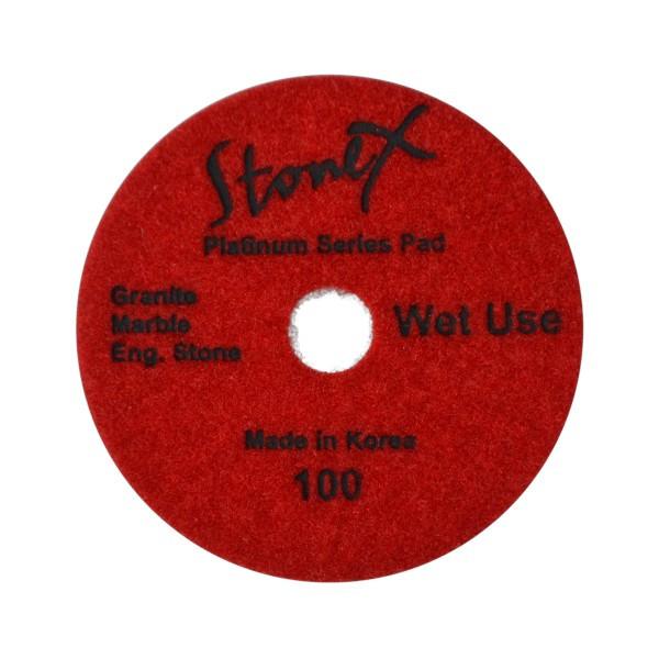 STONEX Wet Dark Face Flexible Polishing Pads - Platinum Series - 100mm / 4"