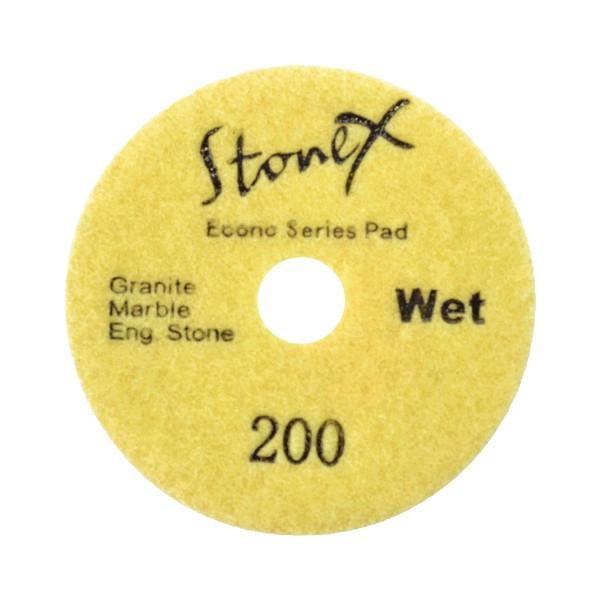STONEX White Face Flexible Wet Polishing Pad - Econo Series - 100mm / 