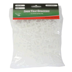 TILELINE Floor and Wall Tiling Cross Spacers - 3mm