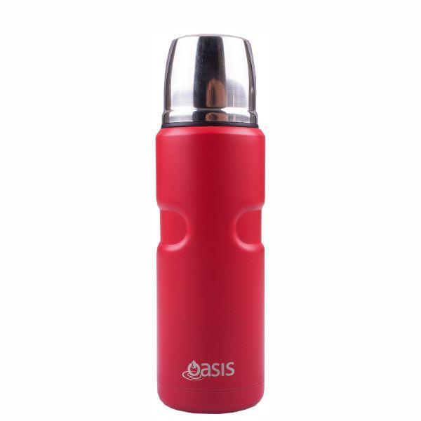 OASIS | Stainless Steel Vacuum Flask 500ml - Matte Red