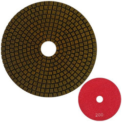 UNITEC 125mm Flexible Polishing Pad - Engineered Stone Dark Stone **CLEARANCE**