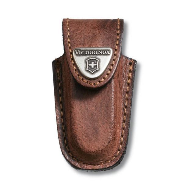 VICTORINOX Leather Classic Belt Knife Pouch - Brown - 4.0531