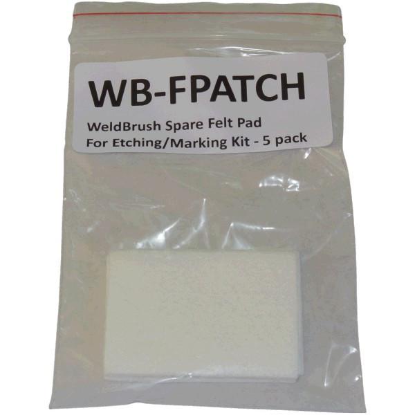 KEZTEK WELDBrush Spare Felt Pad For Etching/Marking Kit - 5 pack