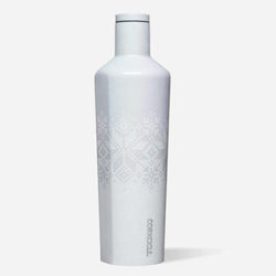 CORKCICLE *Exclusive* Stainless Steel Insulated Canteen 25oz (750ml) - FairIsle White Unicorn Magic **Limited Stock**
