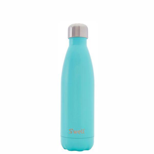 S'WELL Insulated Stainless Steel Bottle SATIN Collection 500ml - Turquoise Blue