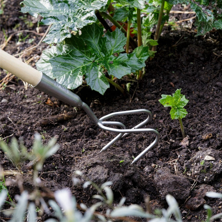 BURGON & BALL Long Handled Claw Cultivator - RHS Endorsed