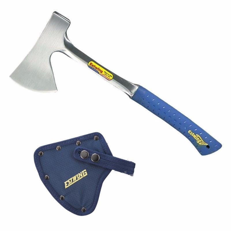 Estwing Campers Axe with Sheath - SHOCK REDUCTION GRIP