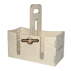 GROWLERWERKS uKeg64 Wooden Carry Case