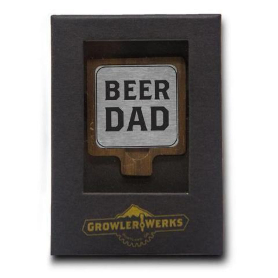 GROWLERWERKS uKeg "BEER DAD" Beer Growler Tap Handle
