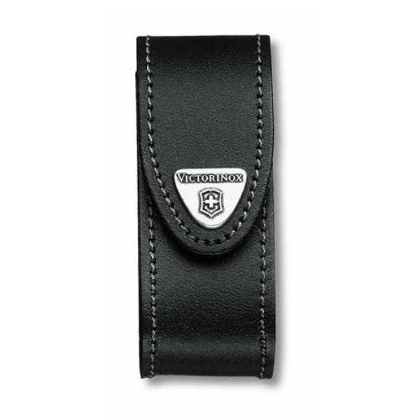 VICTORINOX | Black Leather Belt Pouch - Large (05690)