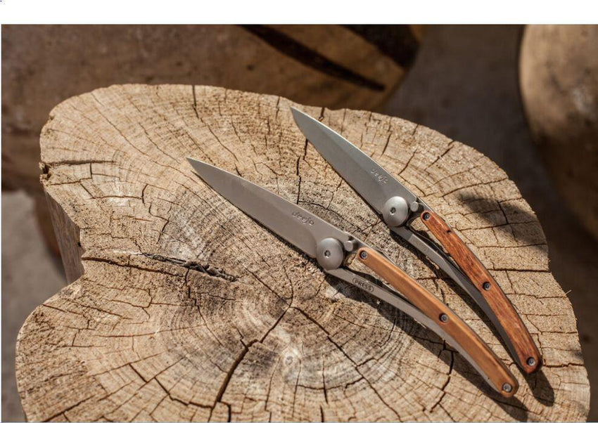 DEEJO Classic Wood Knife 27g - Juniper