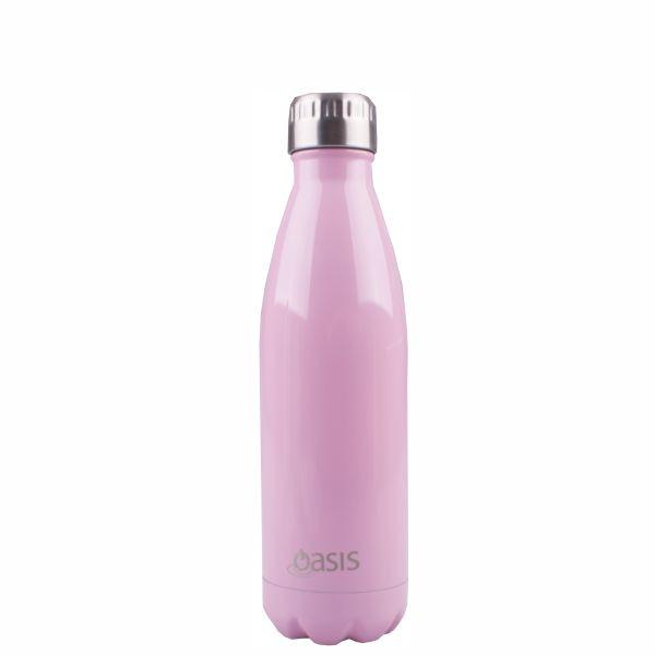 OASIS | Stainless Insulated Drink Bottle 500ml - Powder Pink
