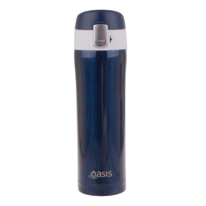 OASIS Flip Top Vacuum Flask 450ml - Navy **CLEARANCE**